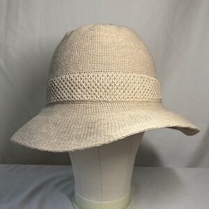 Elegant Cream Women's Hat from Weatherproof. L\XL.